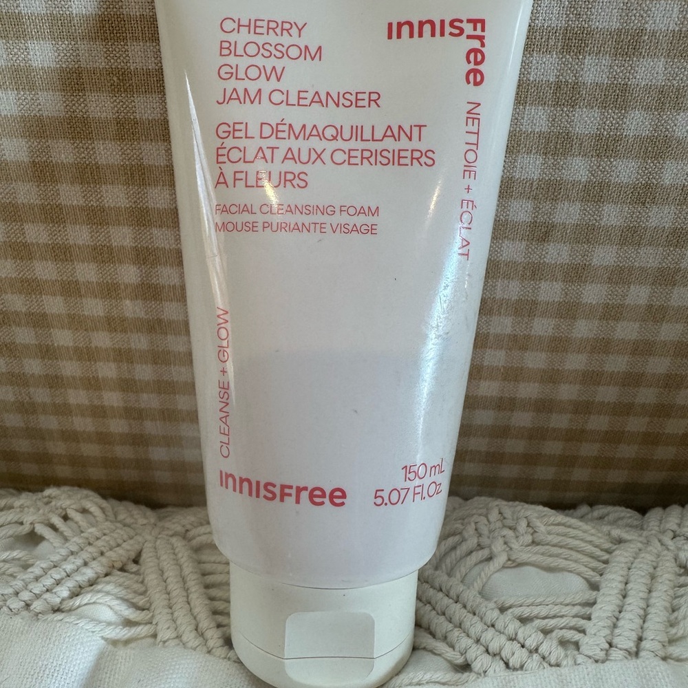 Innisfree Cherry Blossom Glow Cleanser (clean brand)